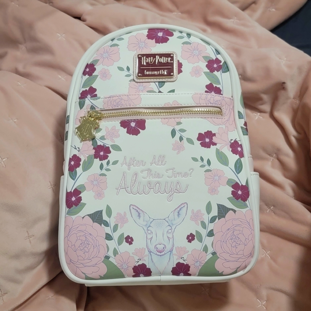 BNWT - Harry Potter Loungefly Always Floral Backpack